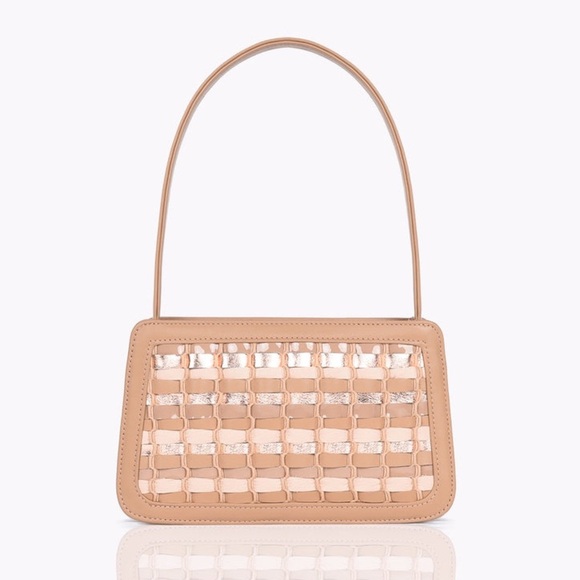 Like New CARA BENEVENIA Baguette Cappuccino Shoulder Bag - Picture 1 of 10